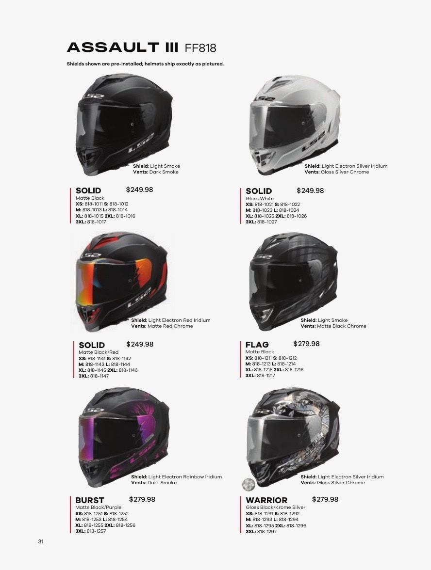 LS2 USA Motorcycle Gear Catalog Weekly Ad January 1 - December 31, 2026
