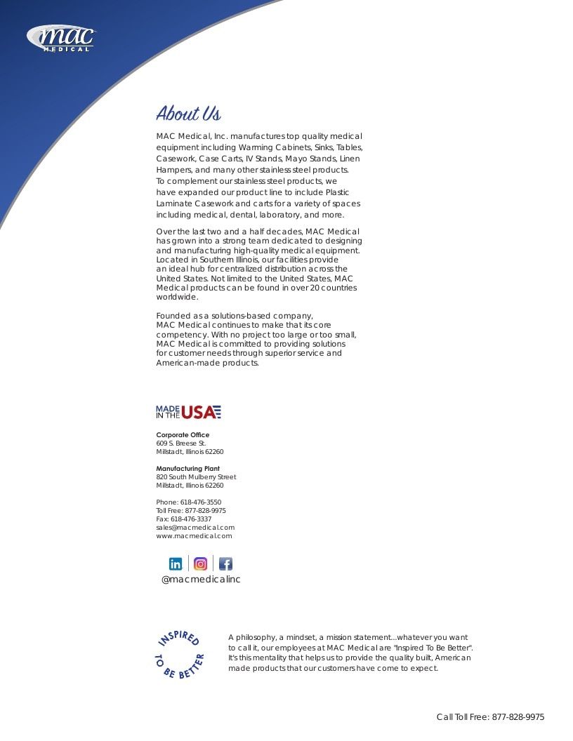 MAC Medical Medical Products Catalog Weekly Ad January 1 - December 31, 2026