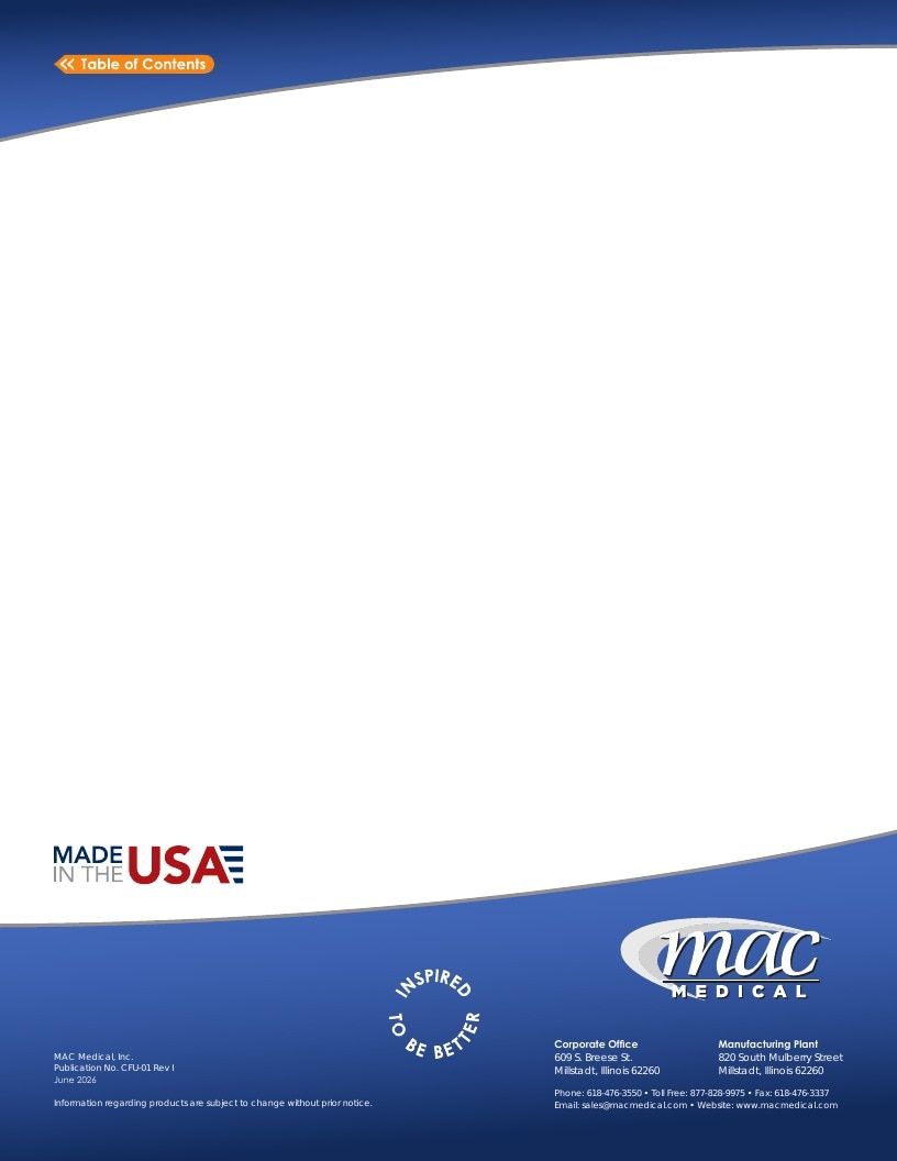 MAC Medical Medical Products Catalog Weekly Ad January 1 - December 31, 2026