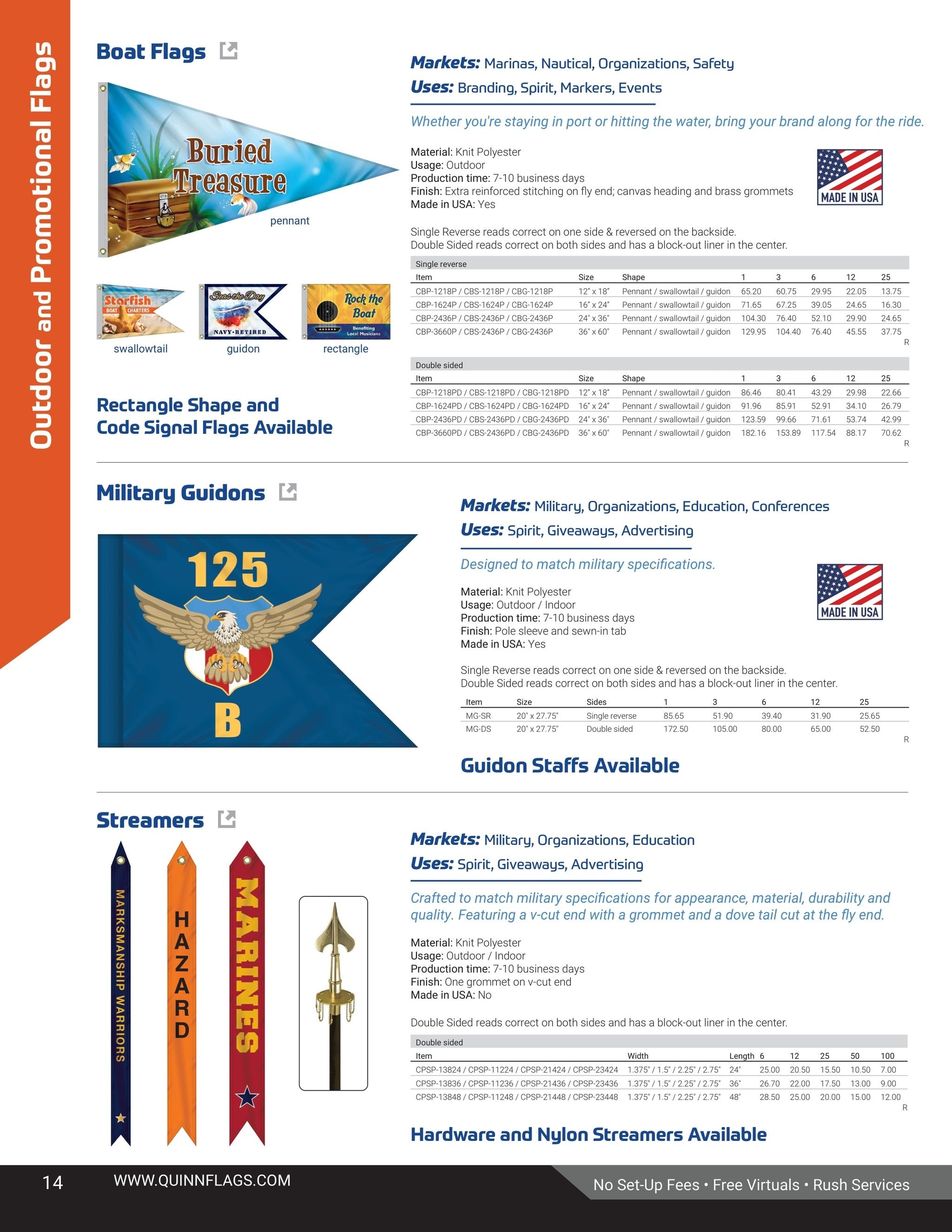 Quinn Flags Flags and Banners Catalog Weekly Ad May 5, 2026 - November 2, 2027