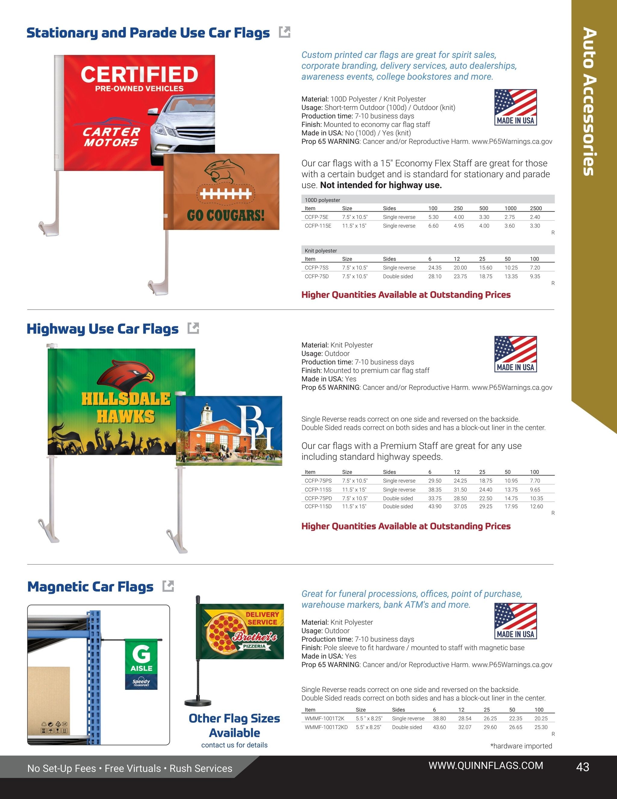 Quinn Flags Flags and Banners Catalog Weekly Ad May 5, 2026 - November 2, 2027