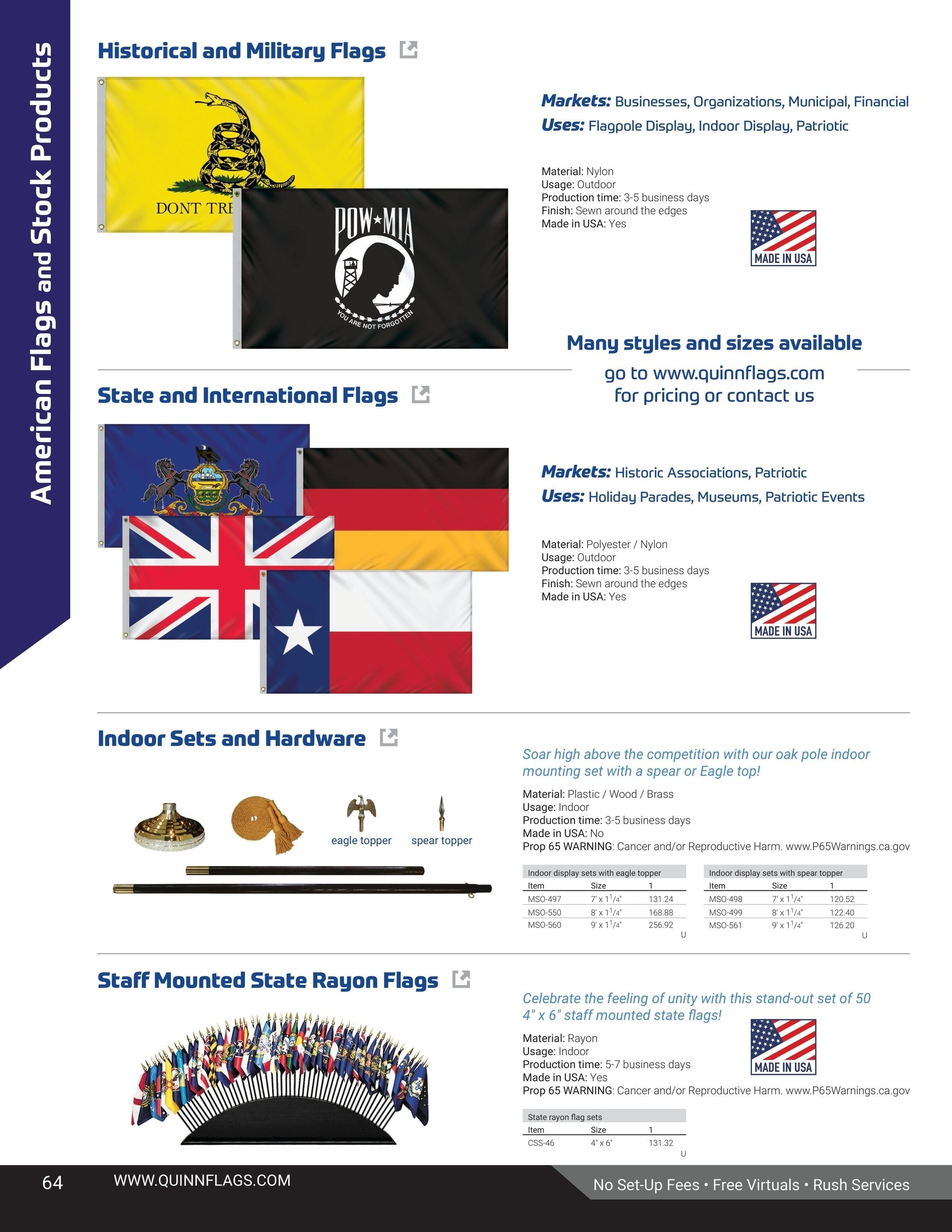 Quinn Flags Flags and Banners Catalog Weekly Ad May 5, 2026 - November 2, 2027