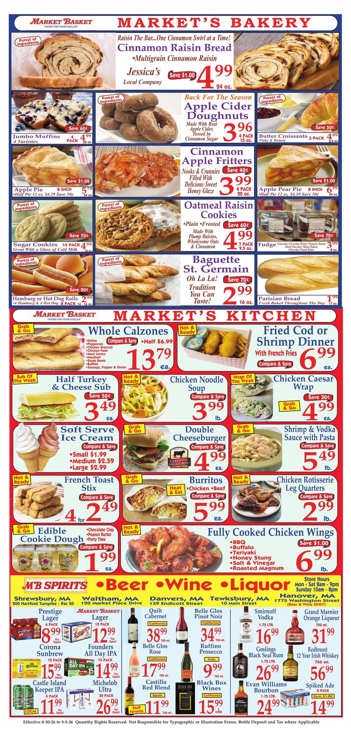 Market Basket (Allston Area, MA) Weekly Ad August 30 - September 5, 2026