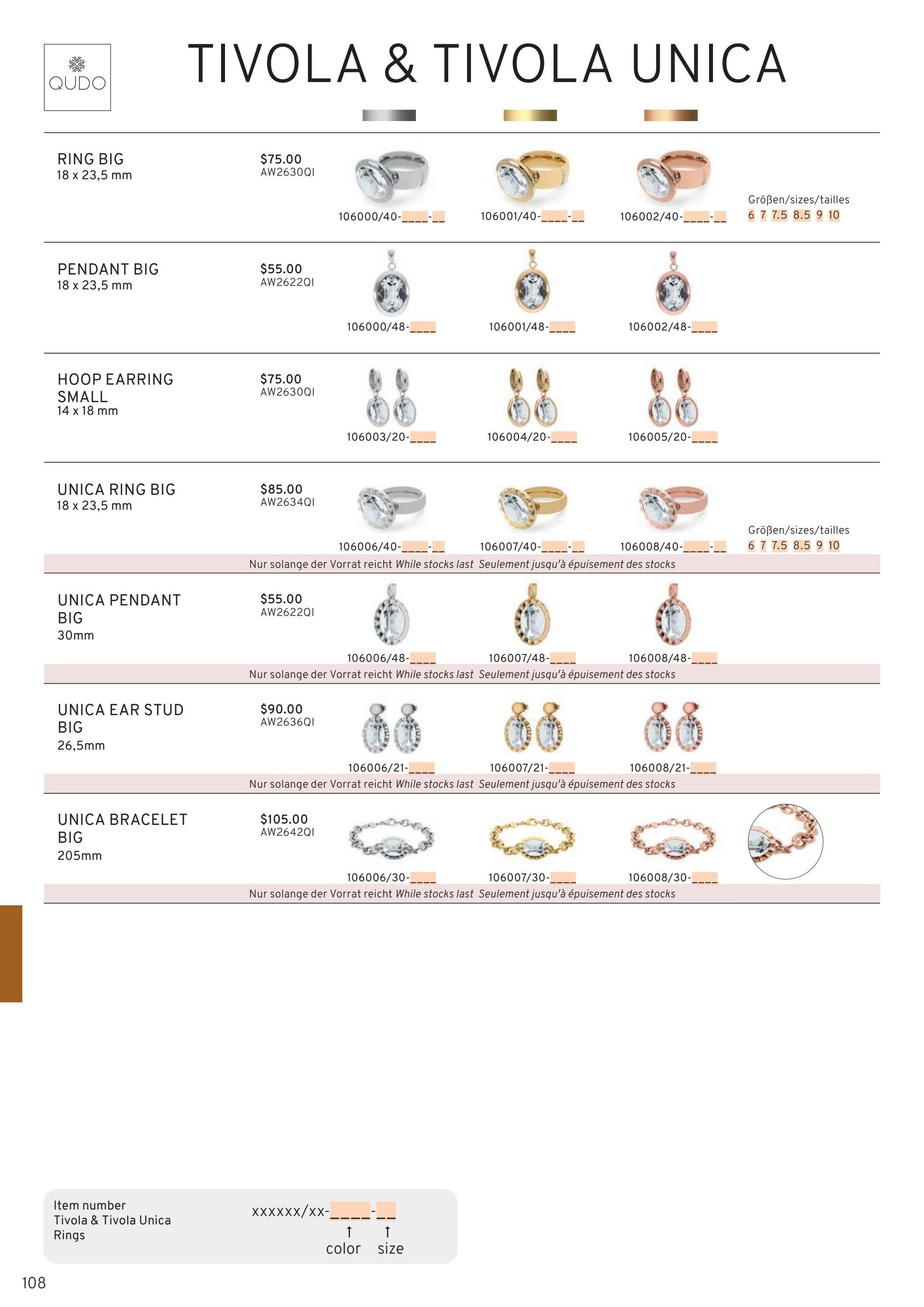 QUDO Interchangeable Autumn and Winter Jewelry Catalog Weekly Ad January 1 - December 31, 2026