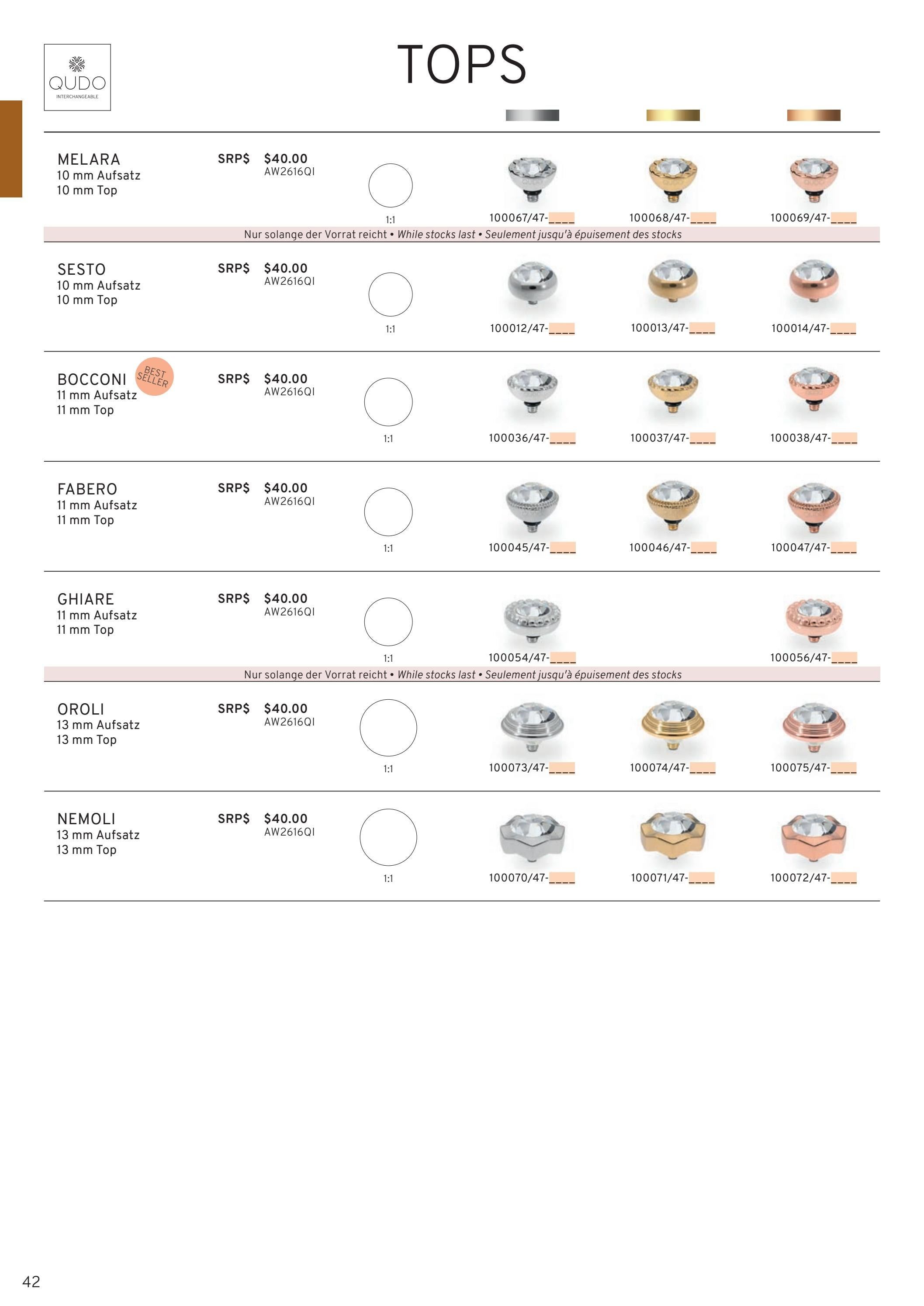 QUDO Interchangeable Autumn and Winter Jewelry Catalog Weekly Ad January 1 - December 31, 2026
