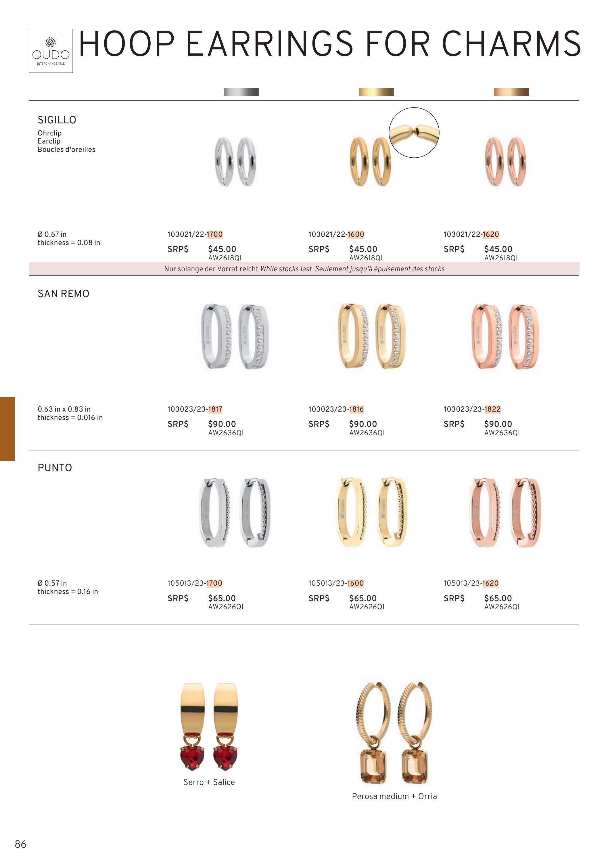 QUDO Interchangeable Autumn and Winter Jewelry Catalog Weekly Ad January 1 - December 31, 2026