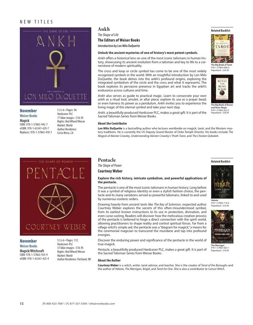 Red Wheel/Weiser Fall Books Catalog Weekly Ad January 1 - December 31, 2026
