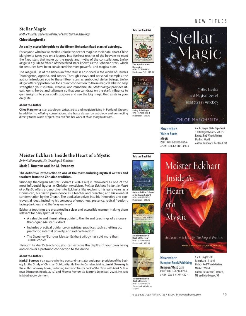 Red Wheel/Weiser Fall Books Catalog Weekly Ad January 1 - December 31, 2026