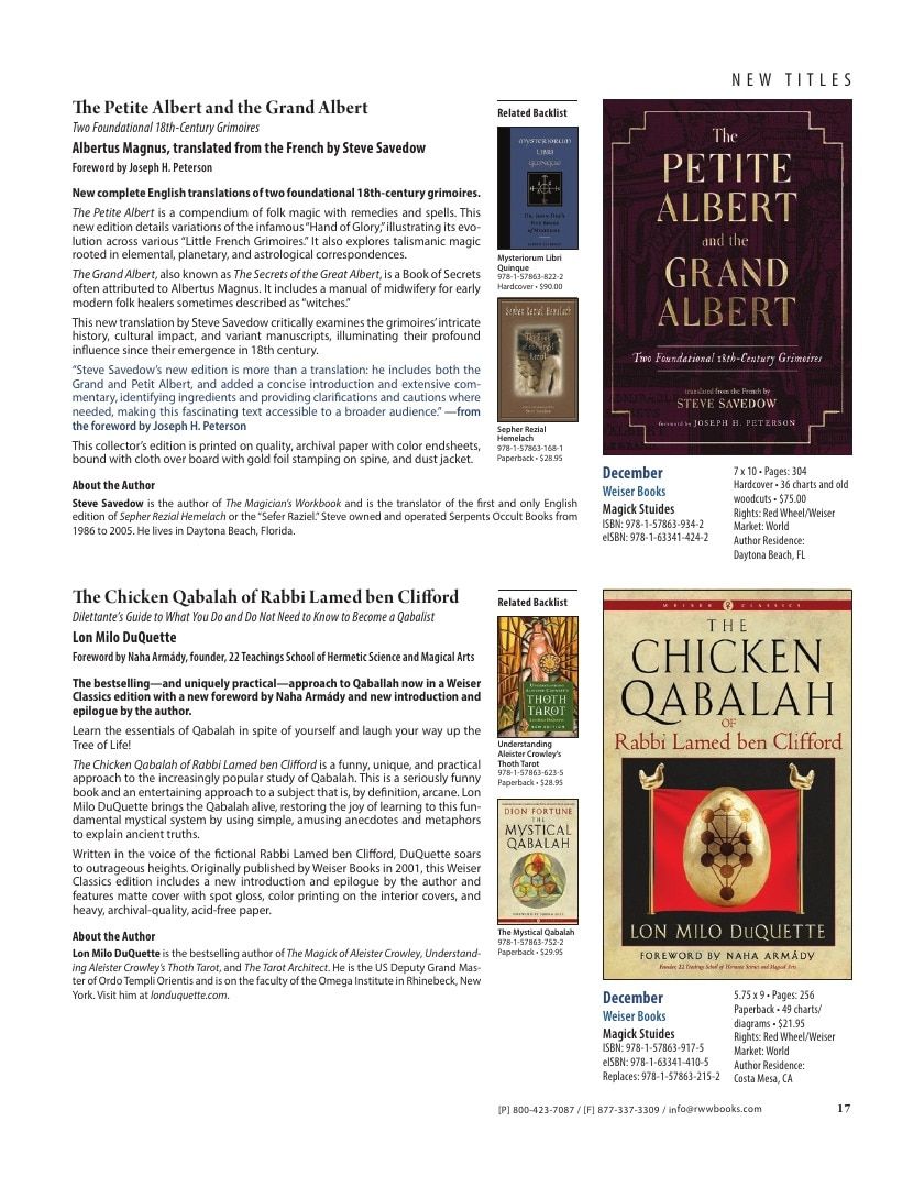 Red Wheel/Weiser Fall Books Catalog Weekly Ad January 1 - December 31, 2026