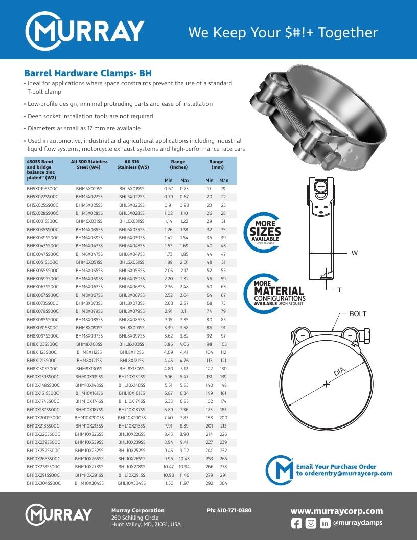 Murray Corporation Industrial Clamps Catalog Weekly Ad January 1 - December 31, 2026