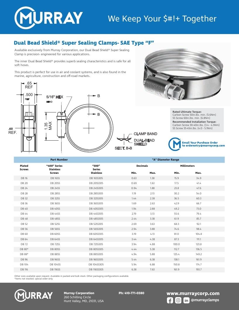 Murray Corporation Industrial Clamps Catalog Weekly Ad January 1 - December 31, 2026