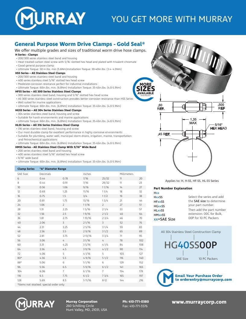 Murray Corporation Industrial Clamps Catalog Weekly Ad January 1 - December 31, 2026