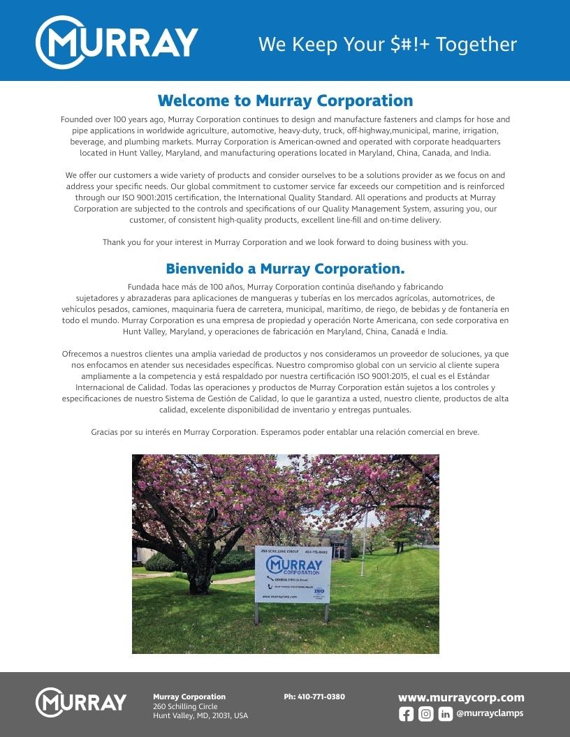 Murray Corporation Industrial Clamps Catalog Weekly Ad January 1 - December 31, 2026