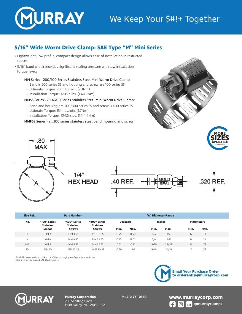 Murray Corporation Industrial Clamps Catalog Weekly Ad January 1 - December 31, 2026