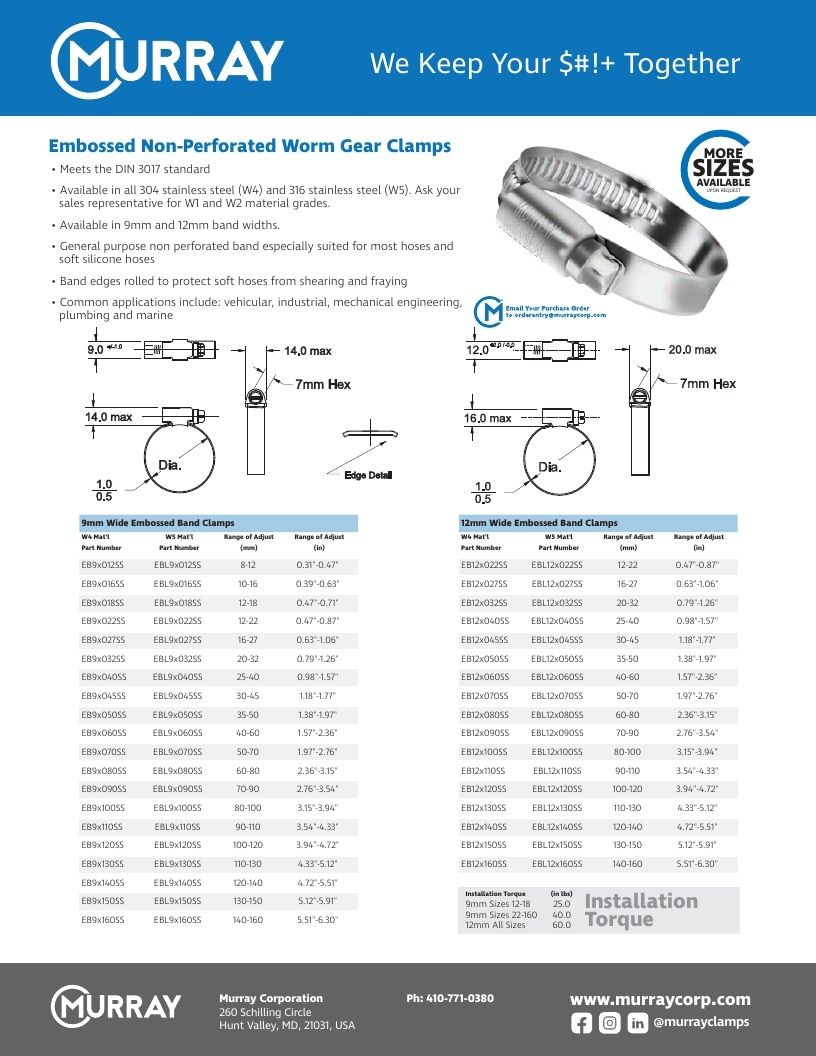Murray Corporation Industrial Clamps Catalog Weekly Ad January 1 - December 31, 2026