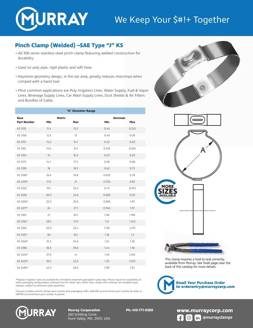 Murray Corporation Industrial Clamps Catalog Weekly Ad January 1 - December 31, 2026