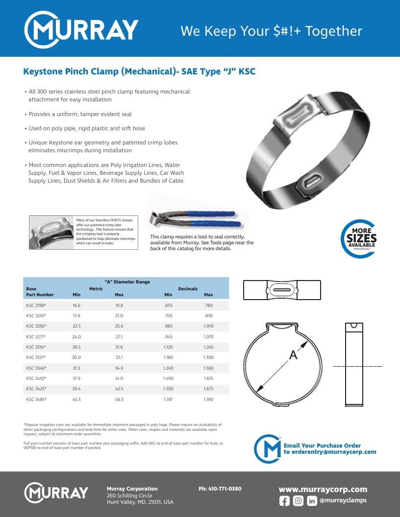 Murray Corporation Industrial Clamps Catalog Weekly Ad January 1 - December 31, 2026