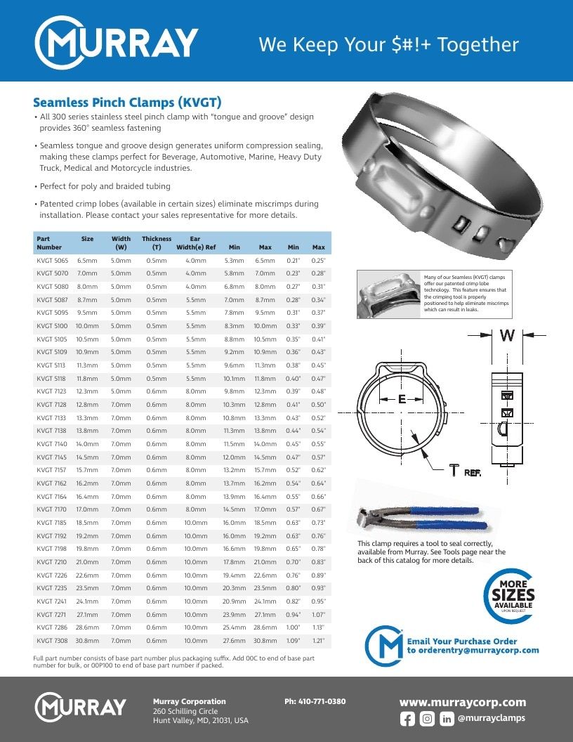 Murray Corporation Industrial Clamps Catalog Weekly Ad January 1 - December 31, 2026