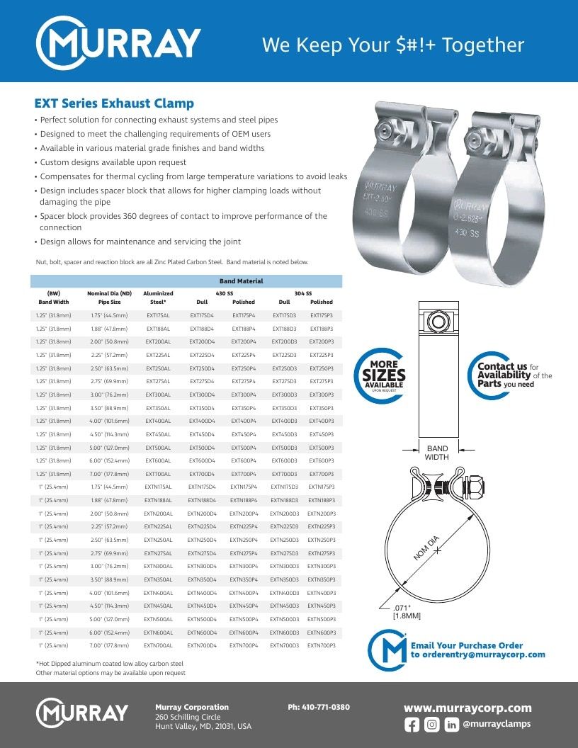 Murray Corporation Industrial Clamps Catalog Weekly Ad January 1 - December 31, 2026