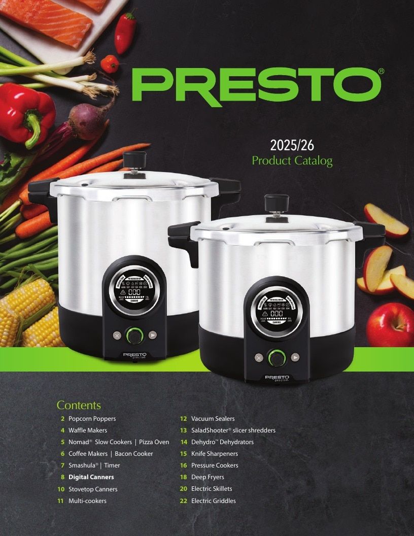 National Presto Industries Kitchen Appliances Catalog Weekly Ad January 1 - December 31, 2026