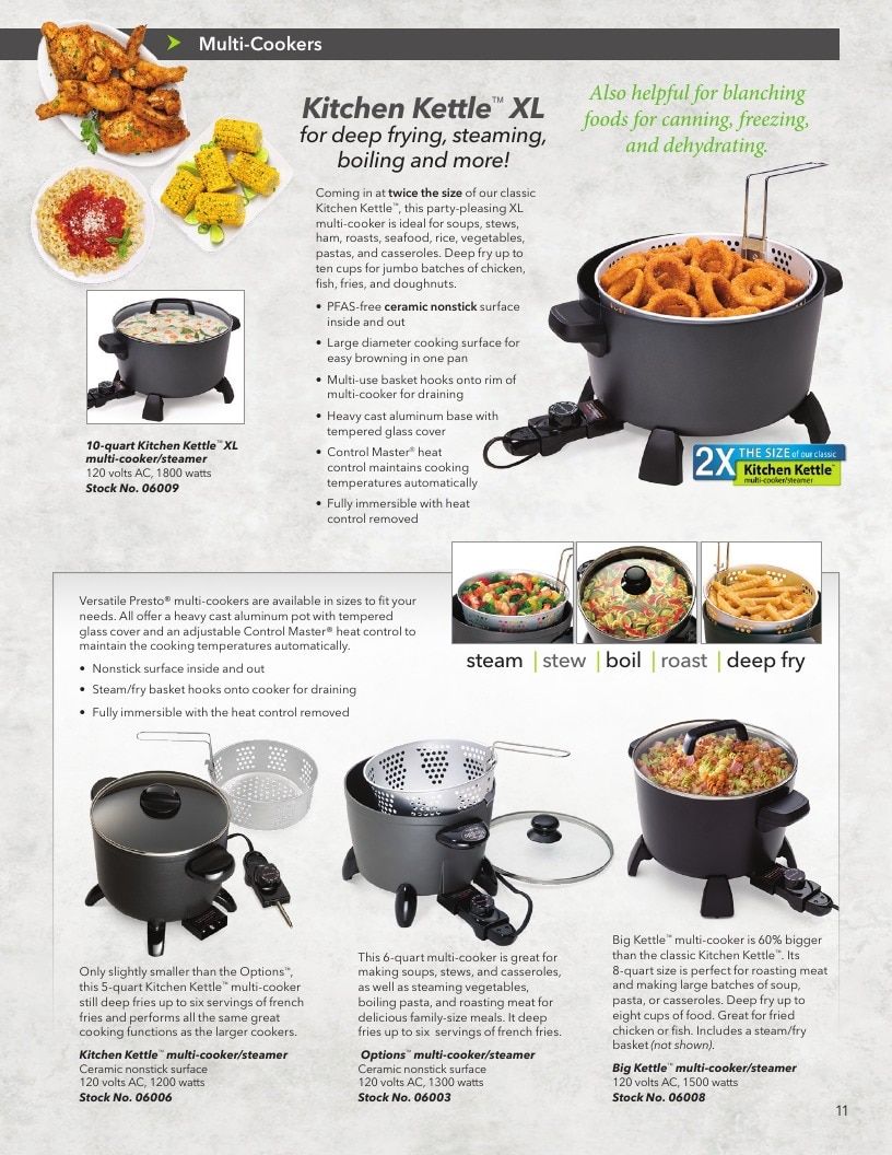 National Presto Industries Kitchen Appliances Catalog Weekly Ad January 1 - December 31, 2026