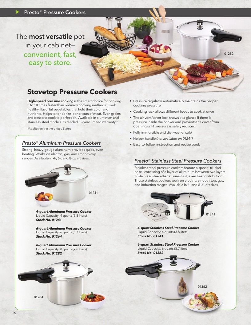 National Presto Industries Kitchen Appliances Catalog Weekly Ad January 1 - December 31, 2026