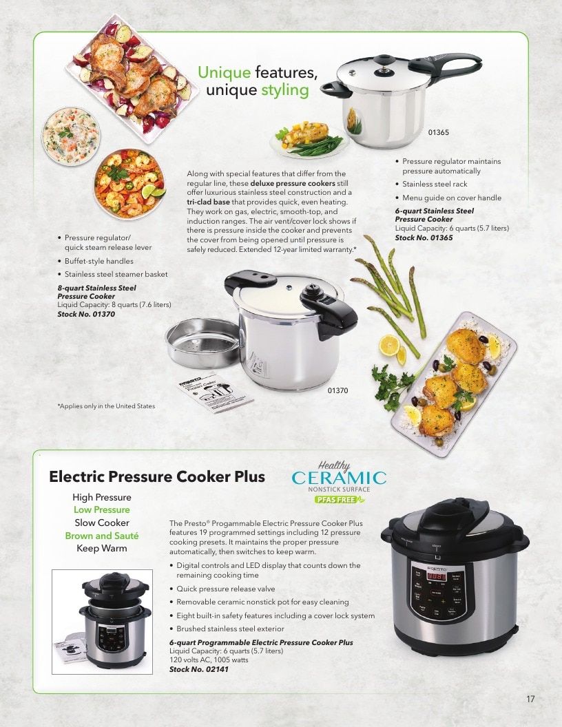 National Presto Industries Kitchen Appliances Catalog Weekly Ad January 1 - December 31, 2026