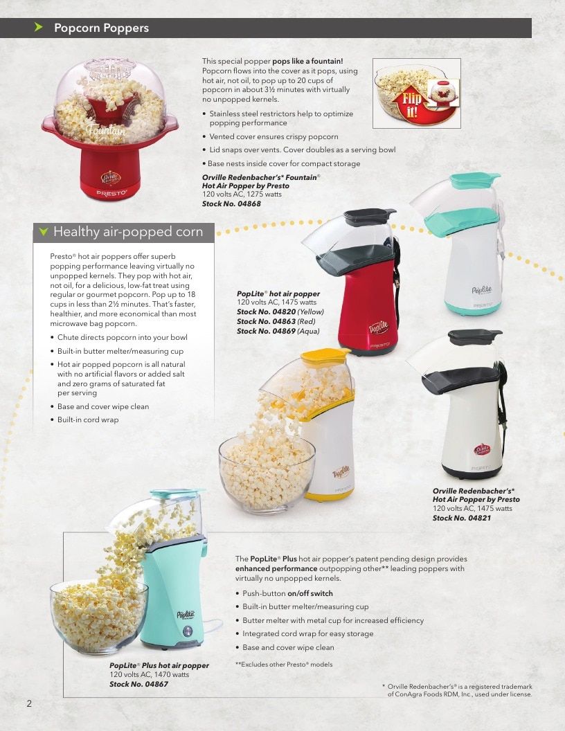 National Presto Industries Kitchen Appliances Catalog Weekly Ad January 1 - December 31, 2026