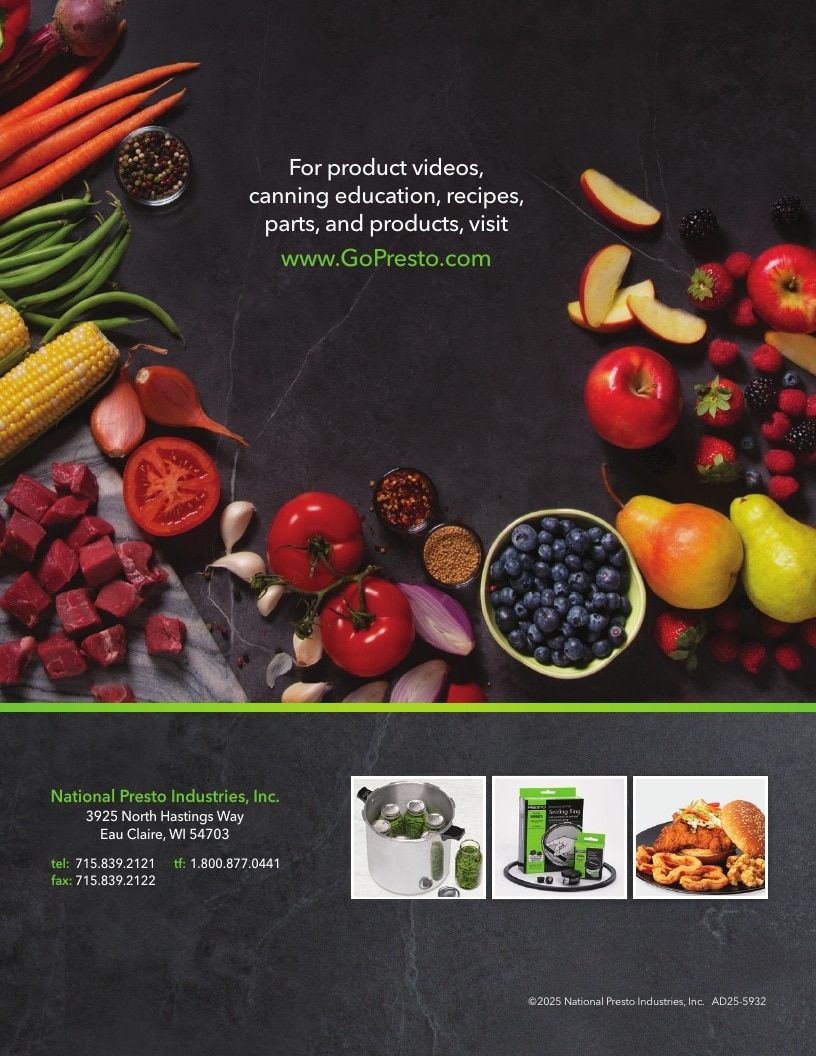 National Presto Industries Kitchen Appliances Catalog Weekly Ad January 1 - December 31, 2026
