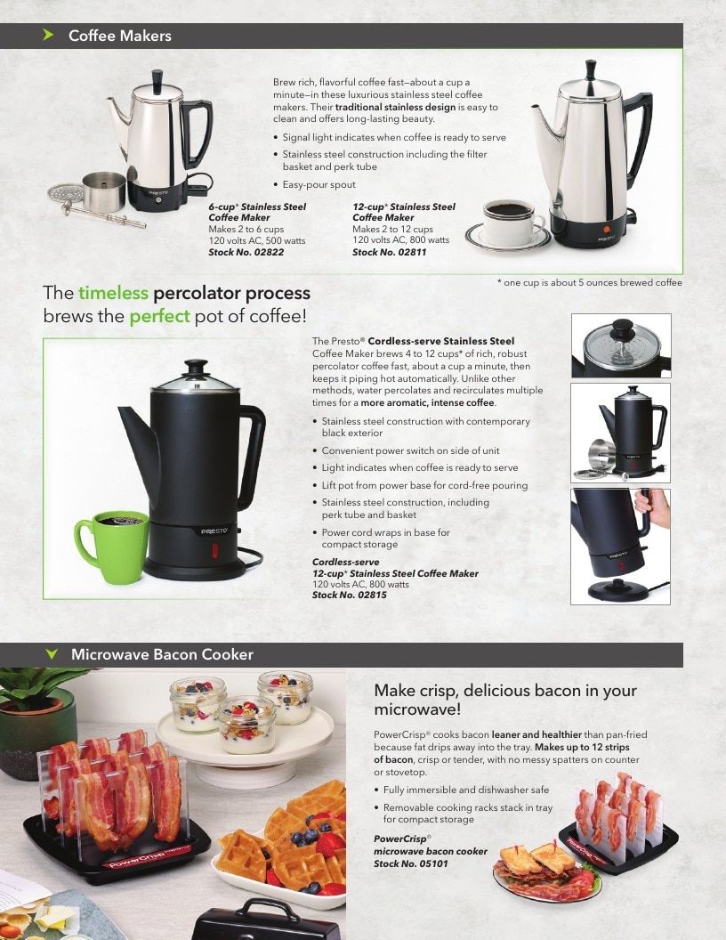 National Presto Industries Kitchen Appliances Catalog Weekly Ad January 1 - December 31, 2026