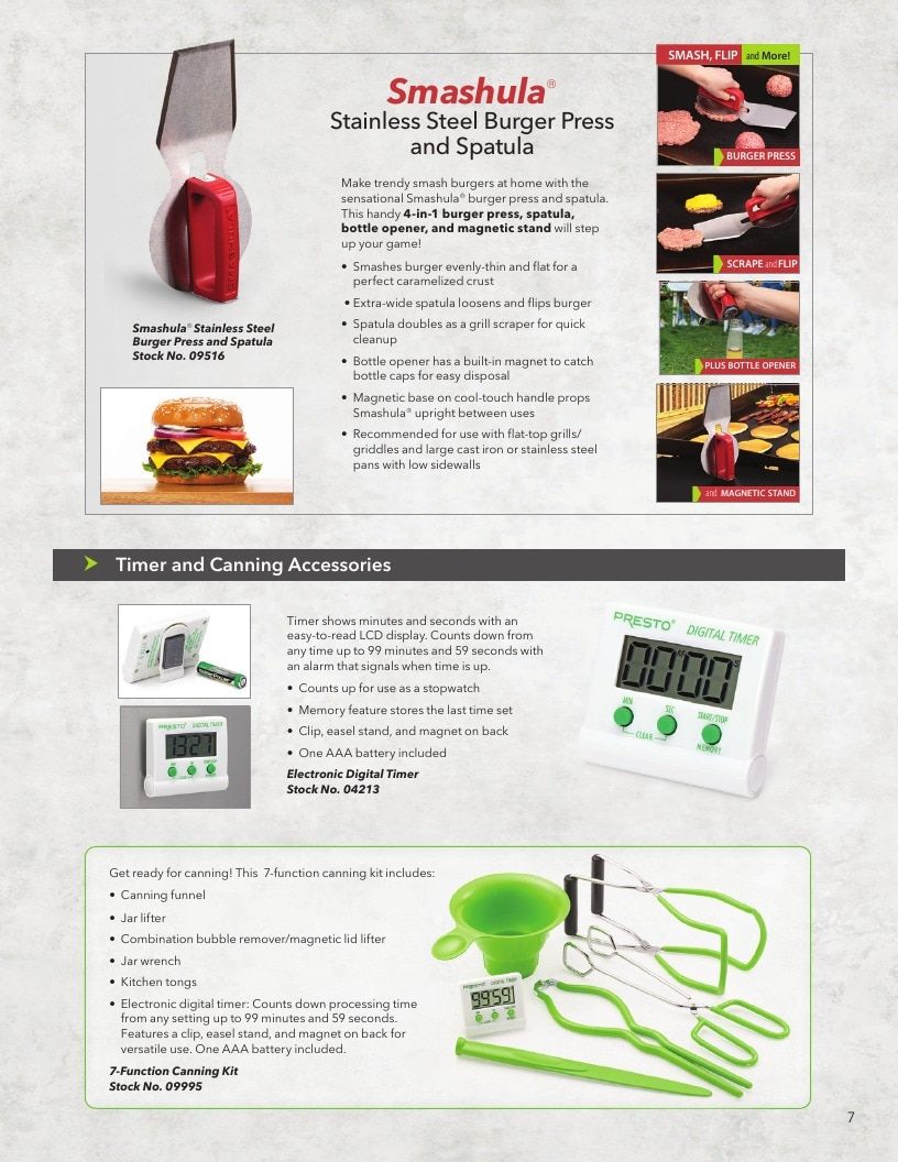 National Presto Industries Kitchen Appliances Catalog Weekly Ad January 1 - December 31, 2026