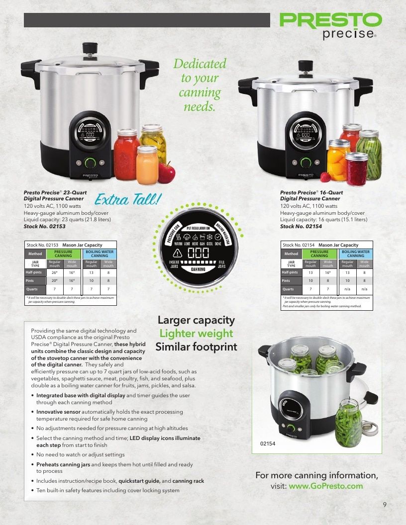 National Presto Industries Kitchen Appliances Catalog Weekly Ad January 1 - December 31, 2026