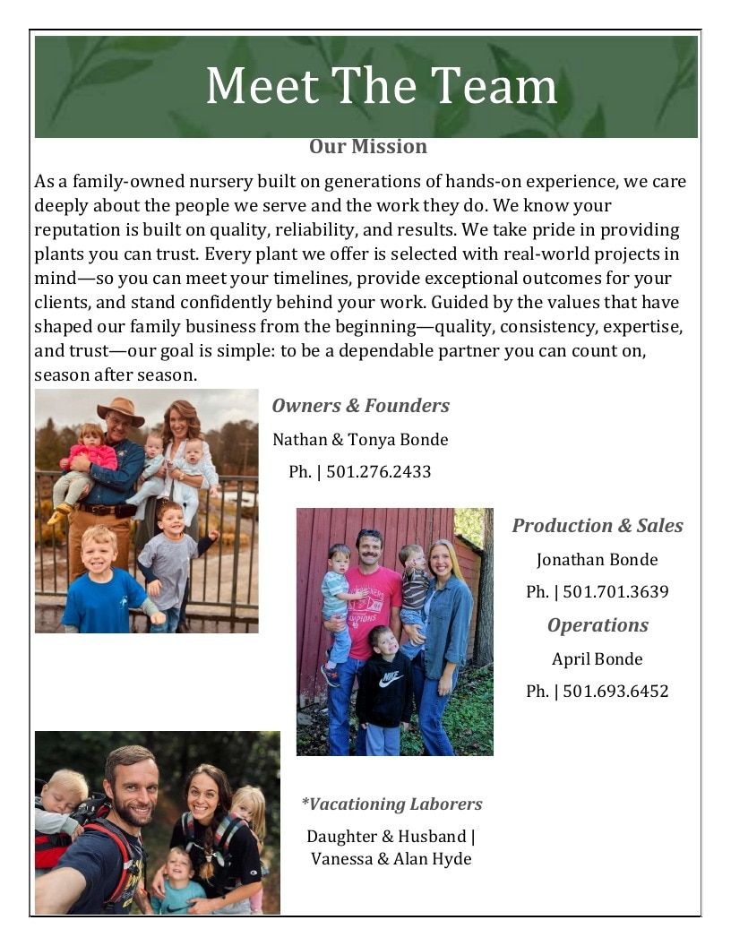 River Oaks Nursery Nursery Catalog Weekly Ad January 1 - December 31, 2026