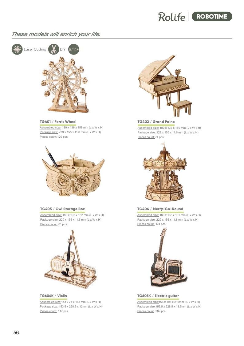 Robotime Current DIY Crafts Catalog Weekly Ad January 1 - December 31, 2026