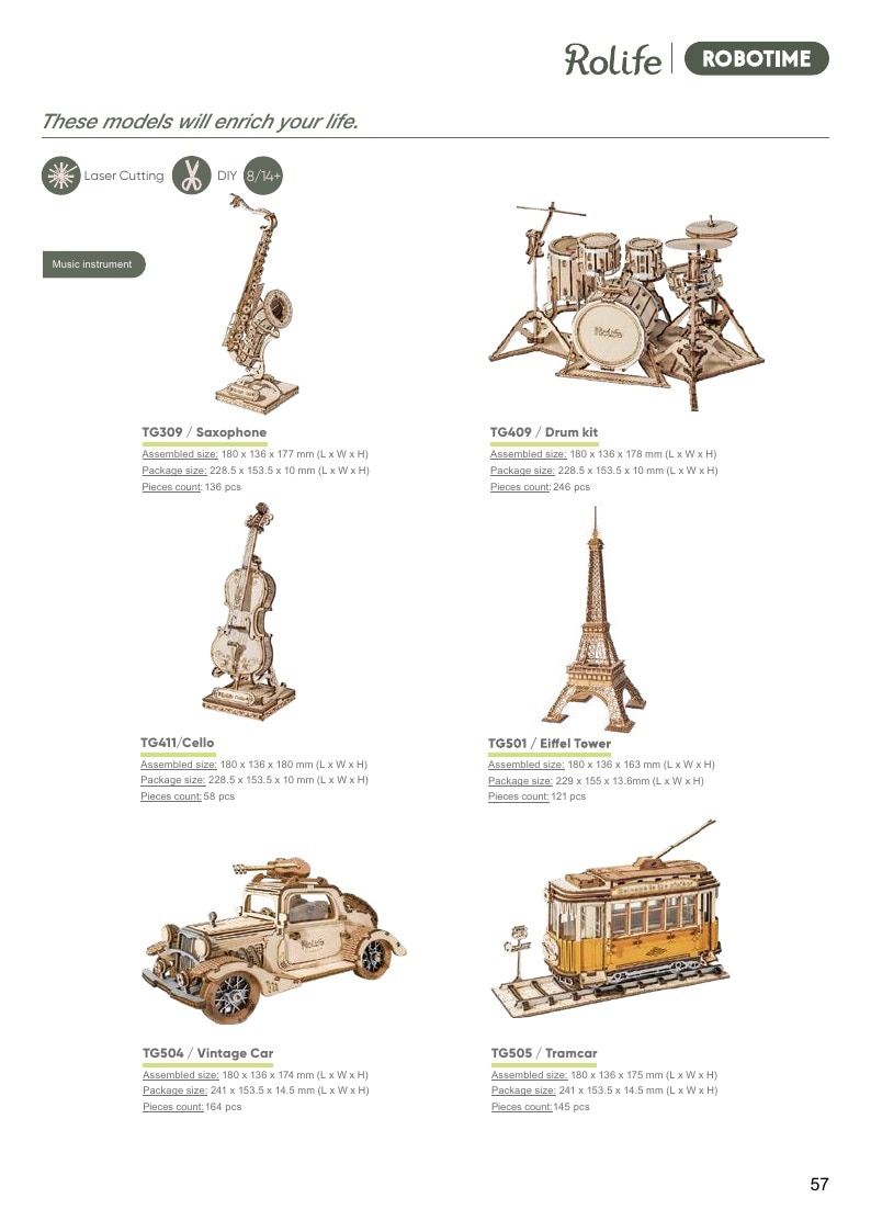Robotime Current DIY Crafts Catalog Weekly Ad January 1 - December 31, 2026