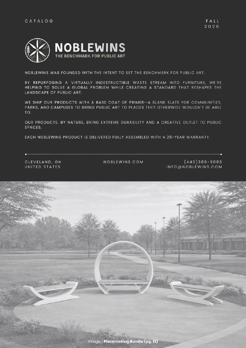 Noblewins Public Art Catalog Weekly Ad January 1 - December 31, 2026
