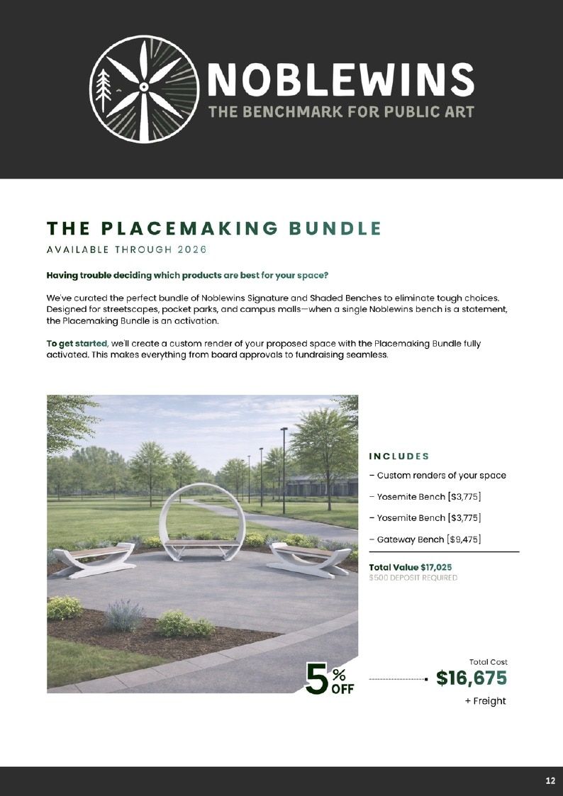 Noblewins Public Art Catalog Weekly Ad January 1 - December 31, 2026