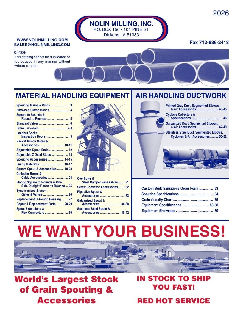 Nolin Milling Milling Equipment Catalog Weekly Ad January 1 - December 31, 2026