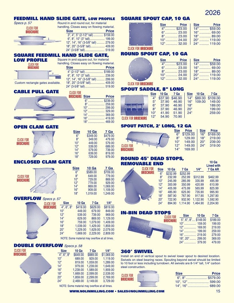 Nolin Milling Milling Equipment Catalog Weekly Ad January 1 - December 31, 2026
