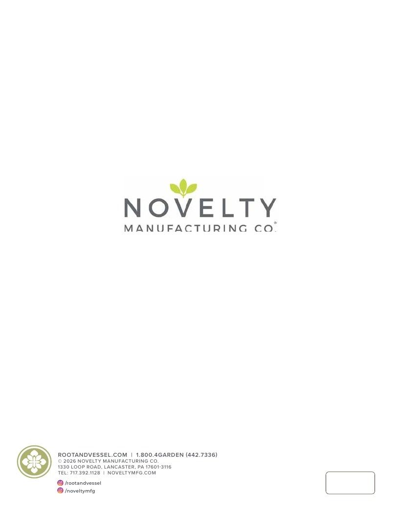 Root and Vessel Garden Products Catalog Weekly Ad August 1, 2026 - December 31, 2027