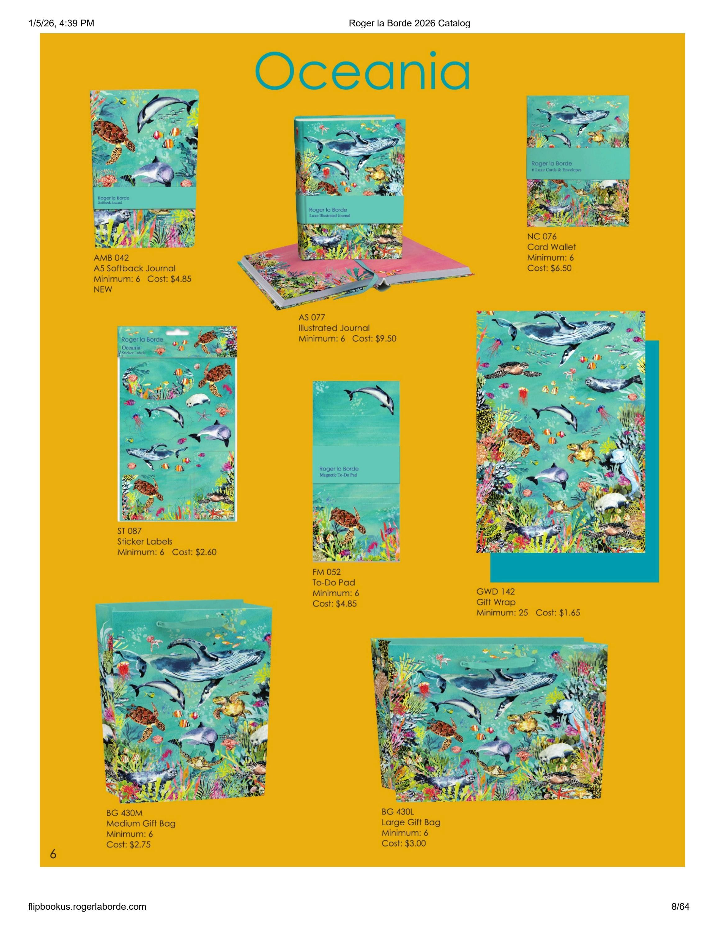 Roger la Borde Annual Stationery Catalog Weekly Ad January 1 - December 31, 2026