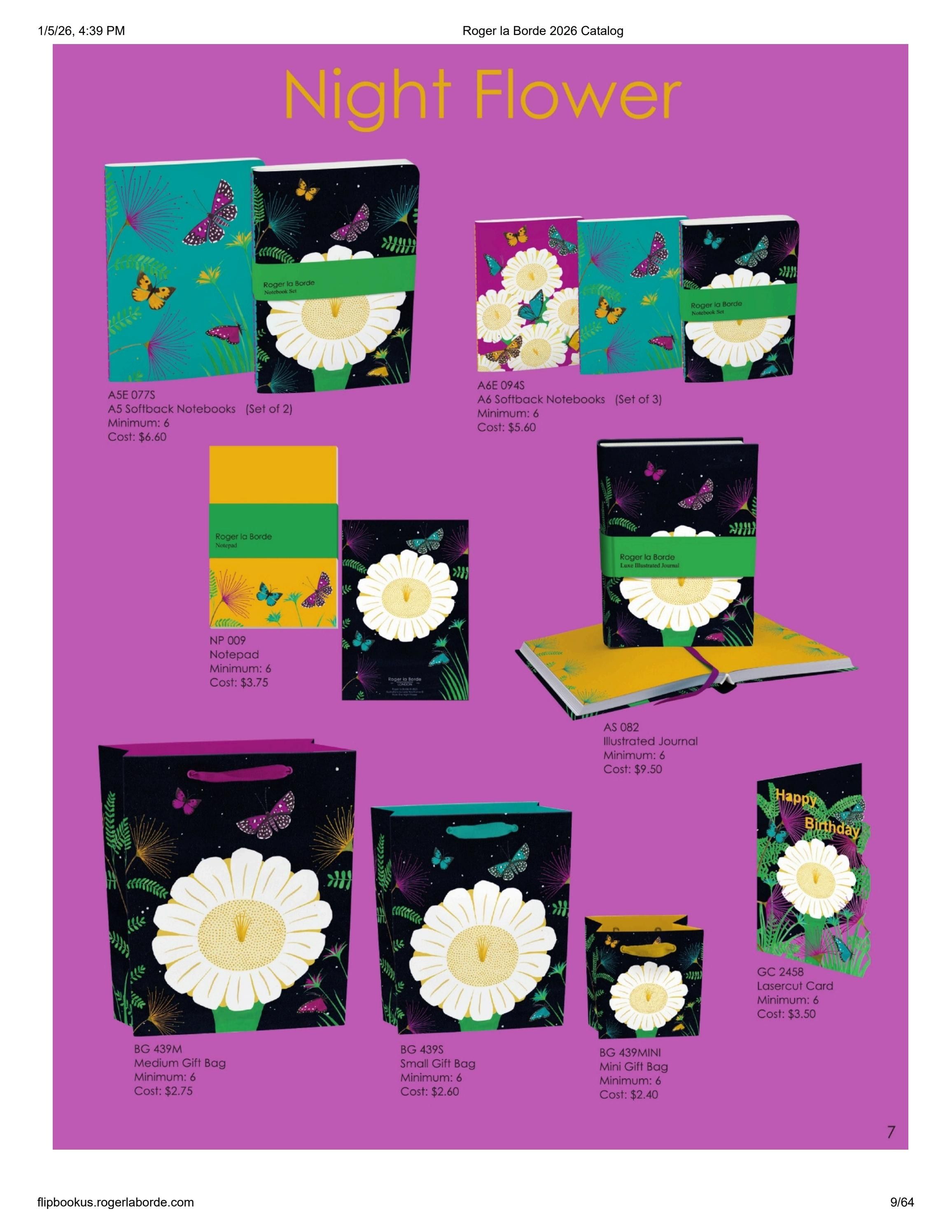Roger la Borde Annual Stationery Catalog Weekly Ad January 1 - December 31, 2026