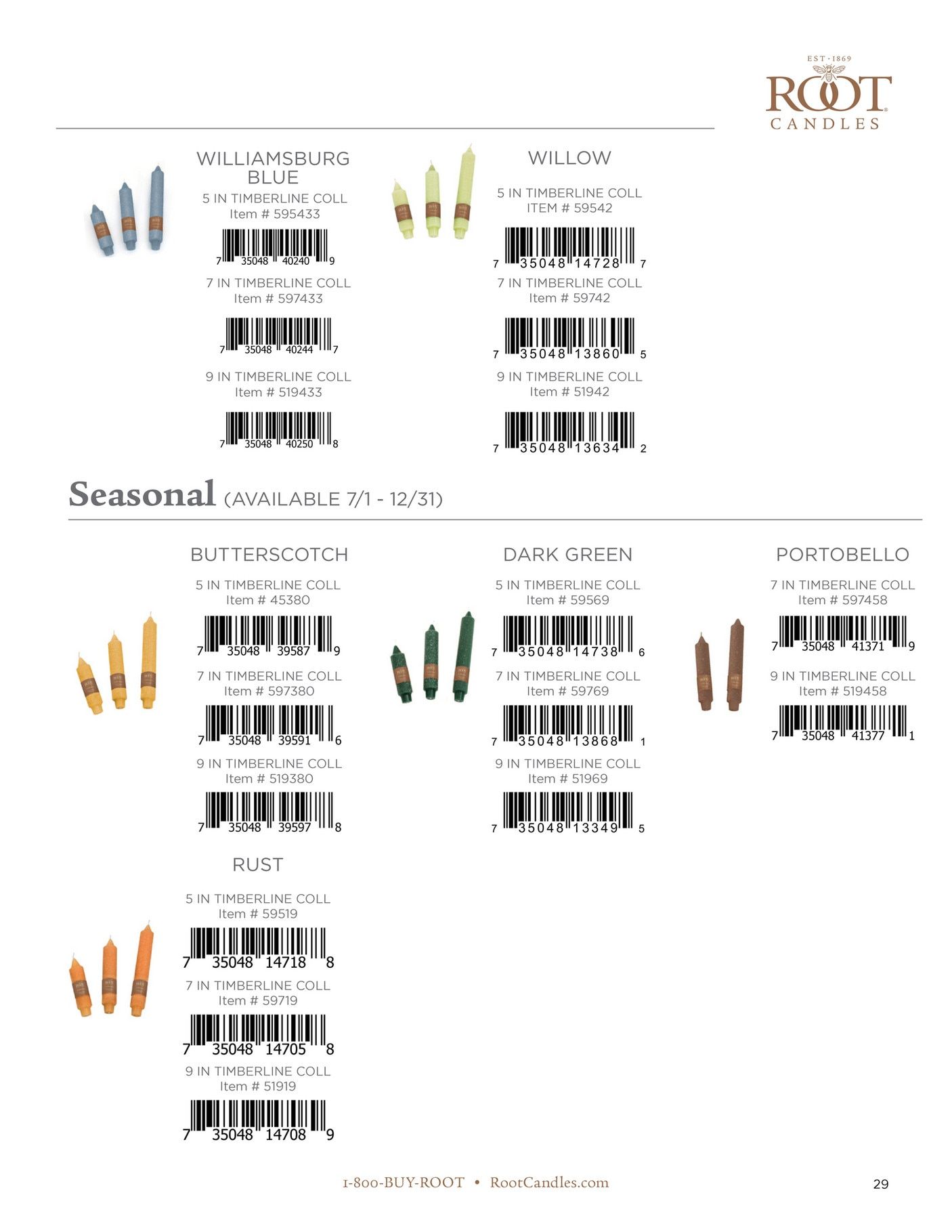 Root Candles Spring and Summer Scan Catalog Weekly Ad January 1 - December 31, 2026
