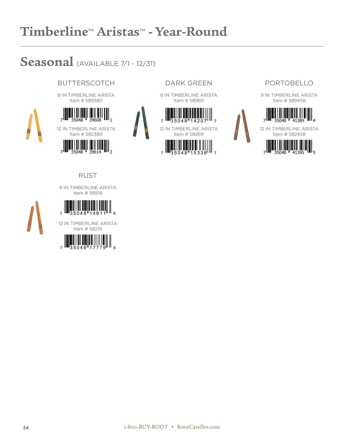 Root Candles Spring and Summer Scan Catalog Weekly Ad January 1 - December 31, 2026