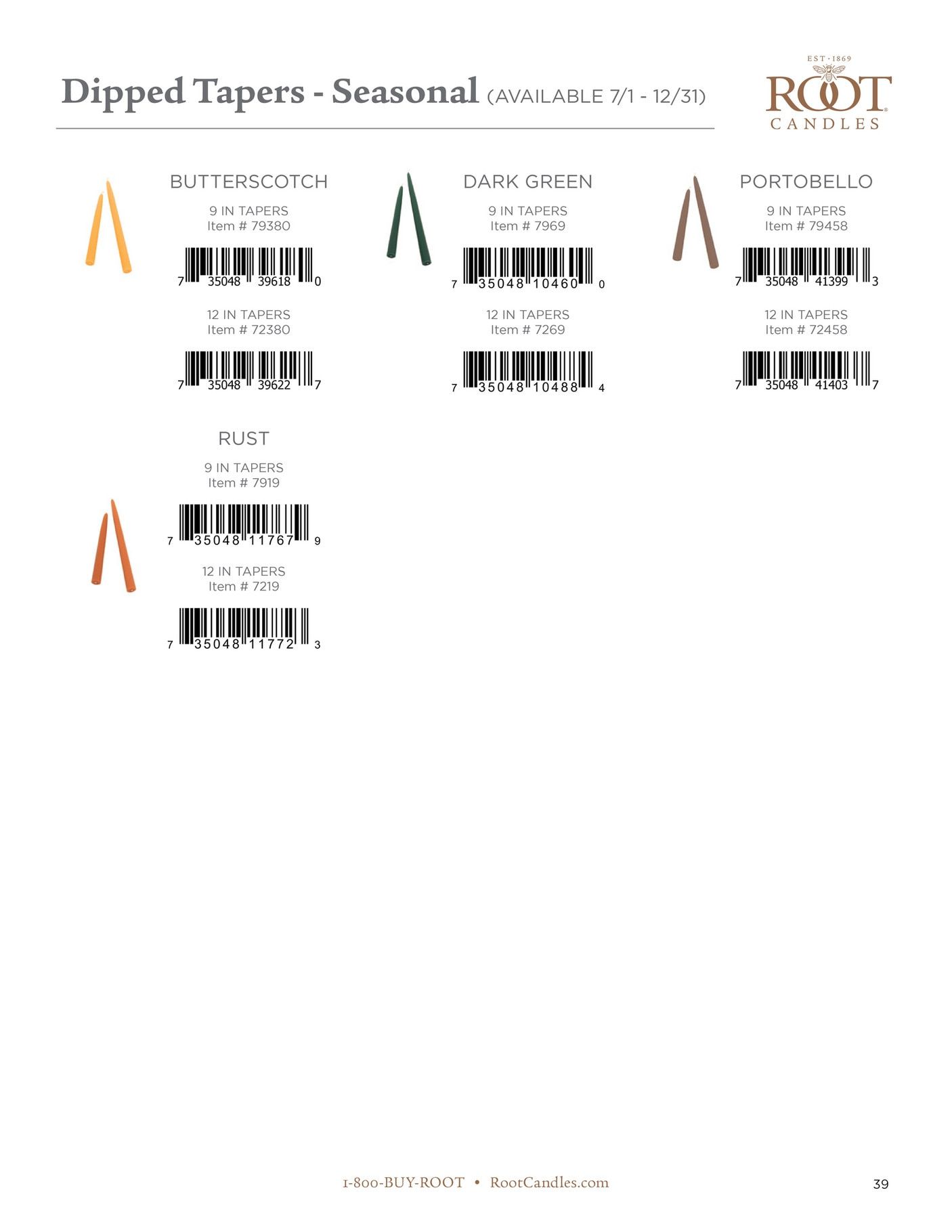 Root Candles Spring and Summer Scan Catalog Weekly Ad January 1 - December 31, 2026