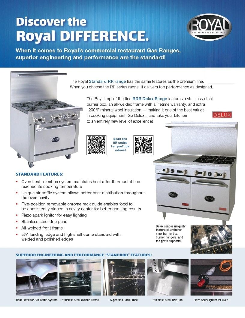 Royal Range of California Commercial Kitchen Equipment Catalog Weekly Ad January 1 - December 31, 2026