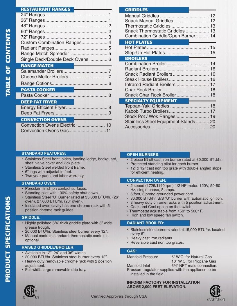 Royal Range of California Commercial Kitchen Equipment Catalog Weekly Ad January 1 - December 31, 2026