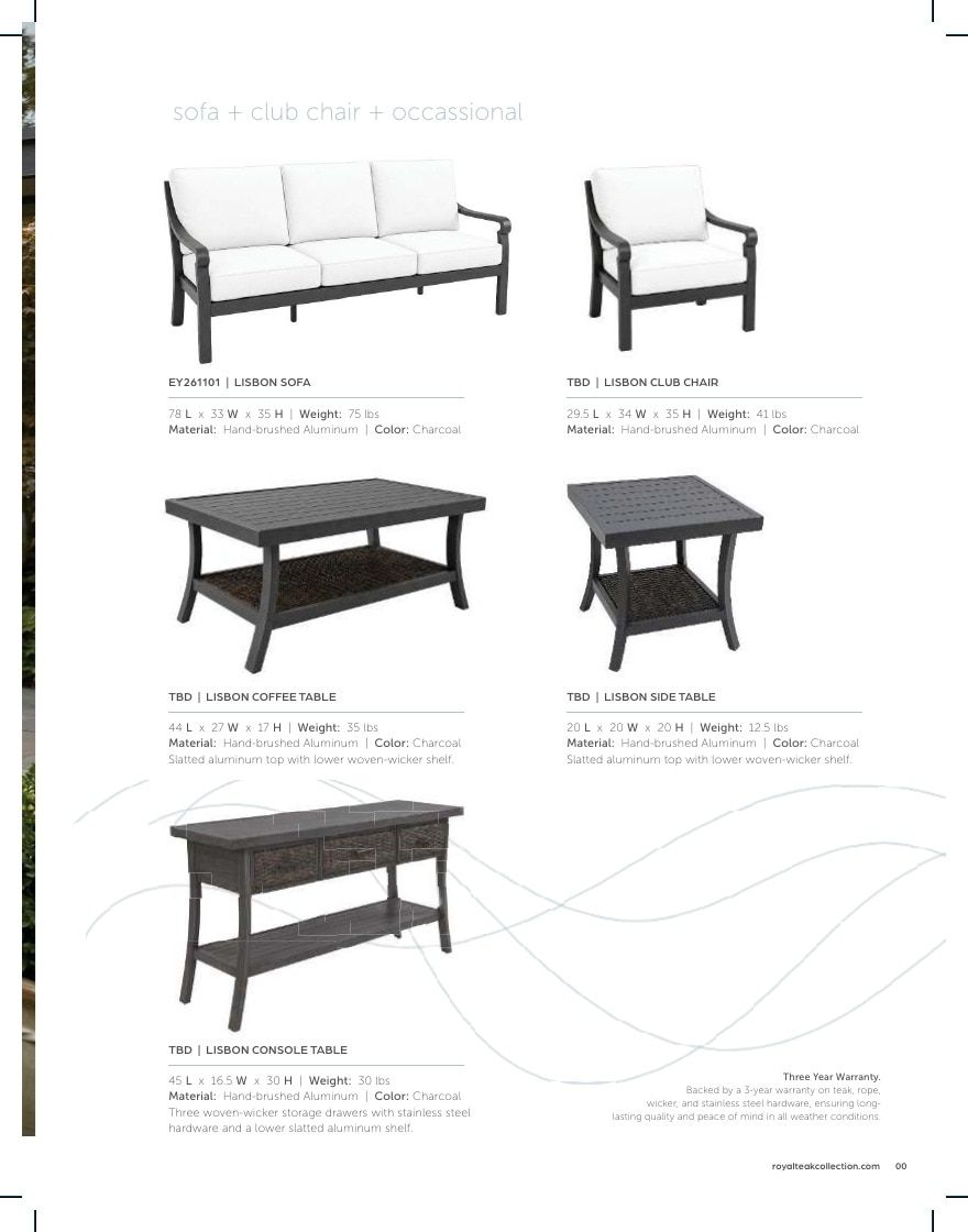Royal Teak Collection Outdoor Furniture Catalog Weekly Ad January 1 - December 31, 2026