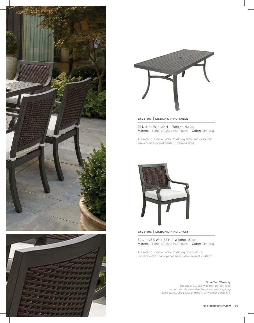 Royal Teak Collection Outdoor Furniture Catalog Weekly Ad January 1 - December 31, 2026