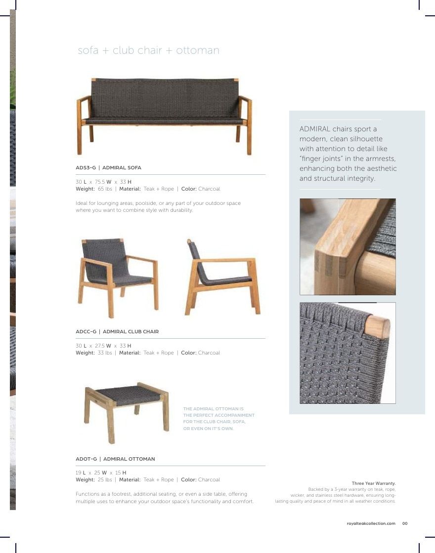 Royal Teak Collection Outdoor Furniture Catalog Weekly Ad January 1 - December 31, 2026